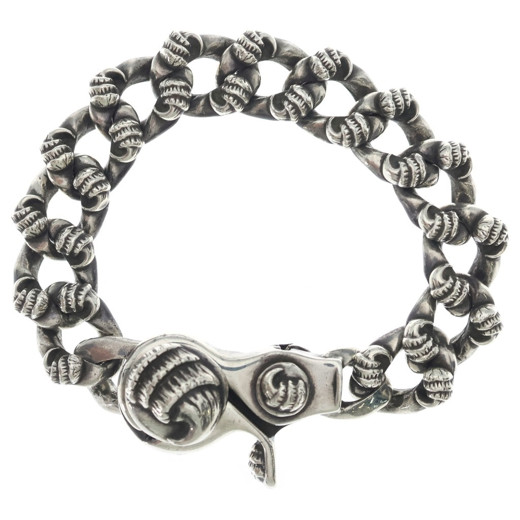 CHROME HEARTS(クロムハーツ) CROW FNCY CHN LNK ファンシーリンククリップブレスレット 13リンク シルバー