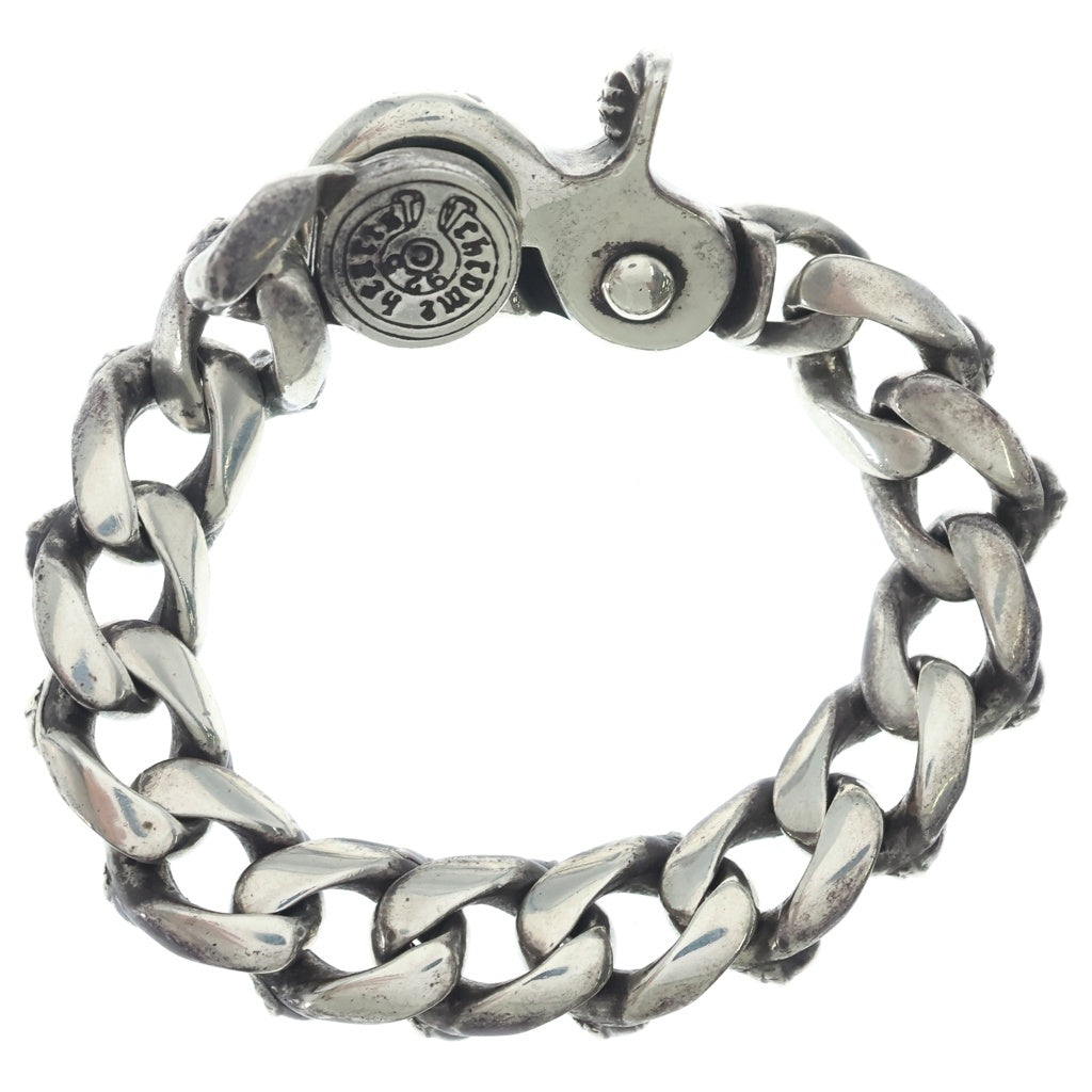 CHROME HEARTS(クロムハーツ) CROW FNCY CHN LNK ファンシーリンククリップブレスレット 13リンク シルバー