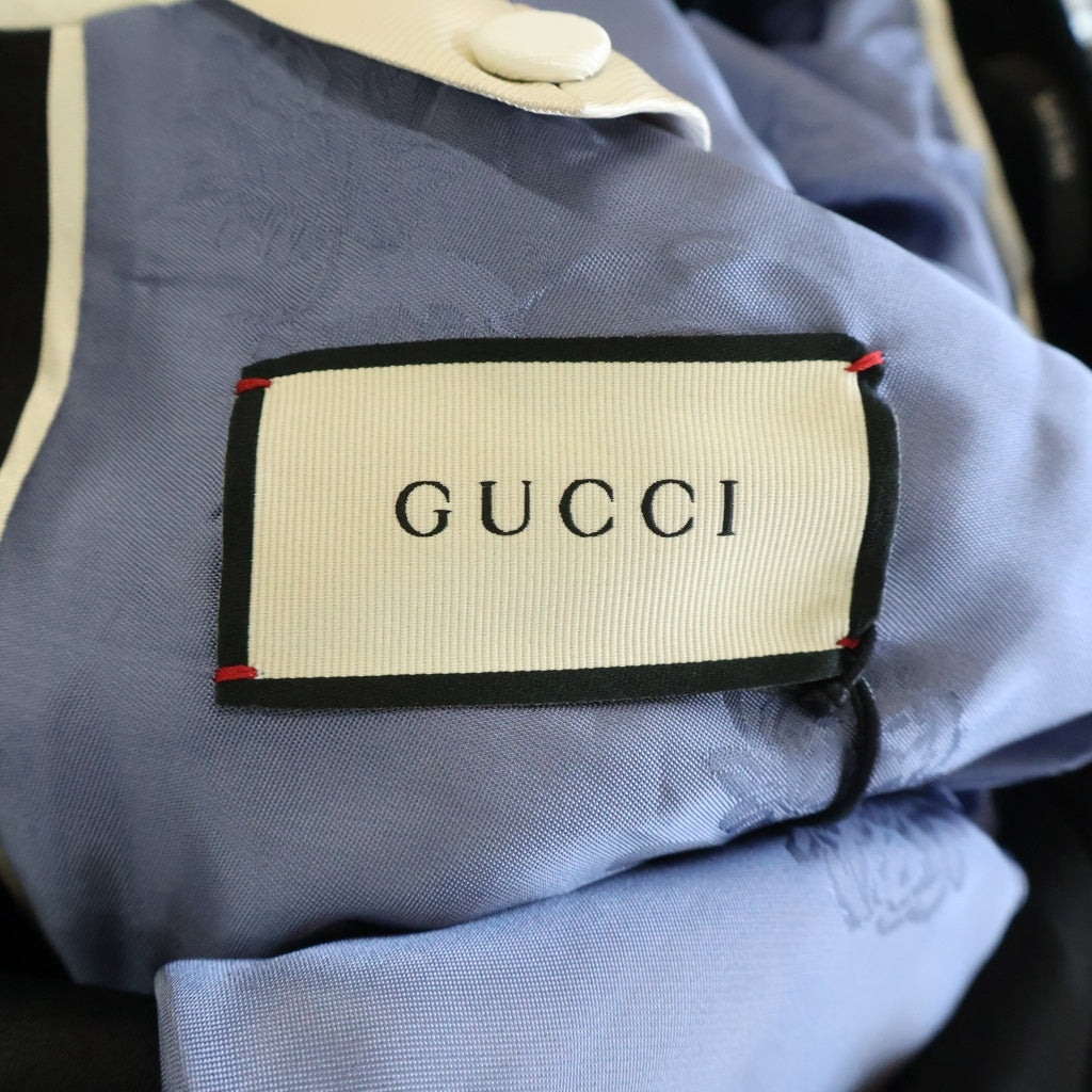 GUCCI(グッチ) ベルベット 2B テーラードジャケット ブラック 575454
