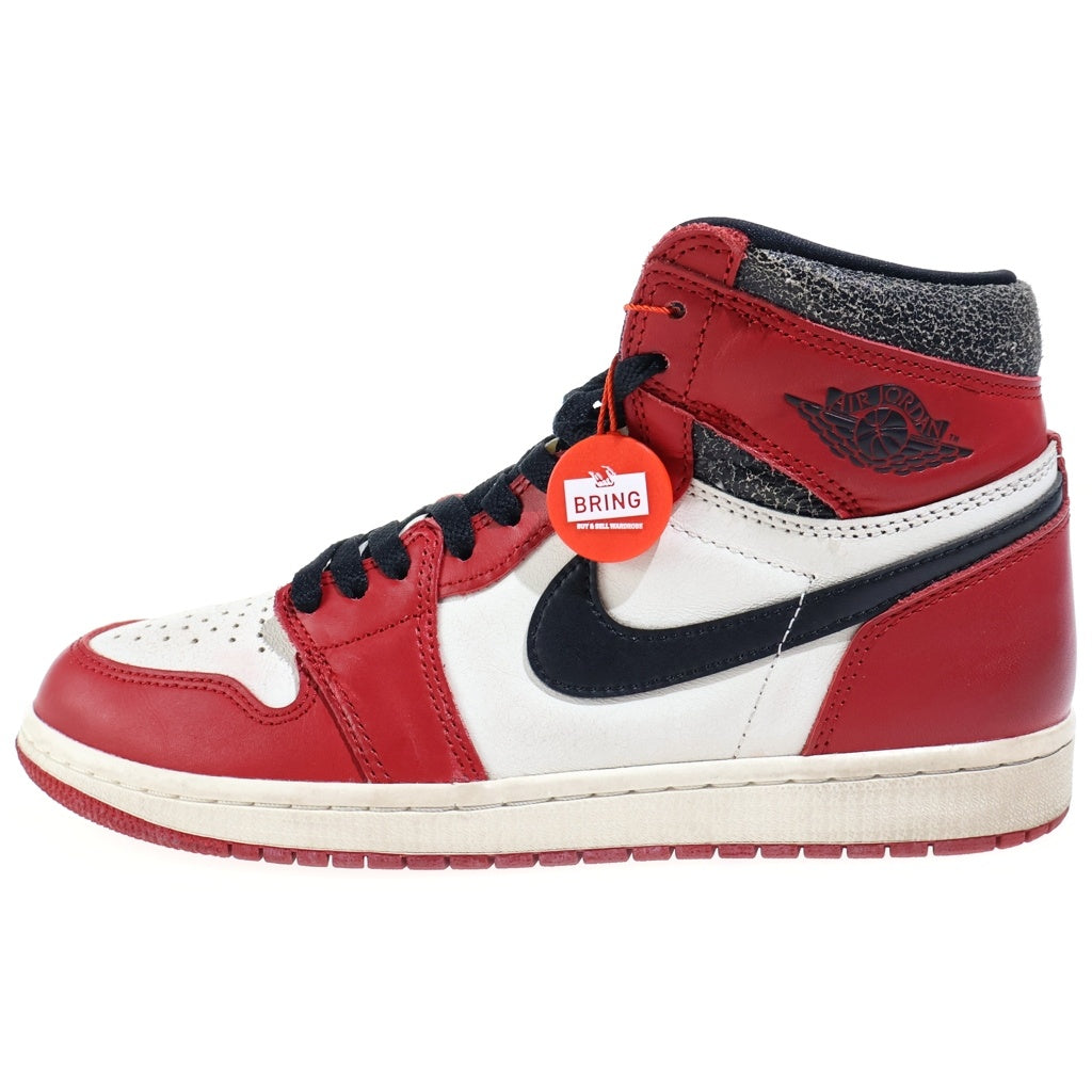 NIKE(ナイキ) AIR JORDAN 1 HIGH OG LOST FOUND CHICAGO DZ5485-612 エアジョーダン1 ロスト ファウンド シカゴ ハイカットスニーカー レッド/ホワイト US8/26cm