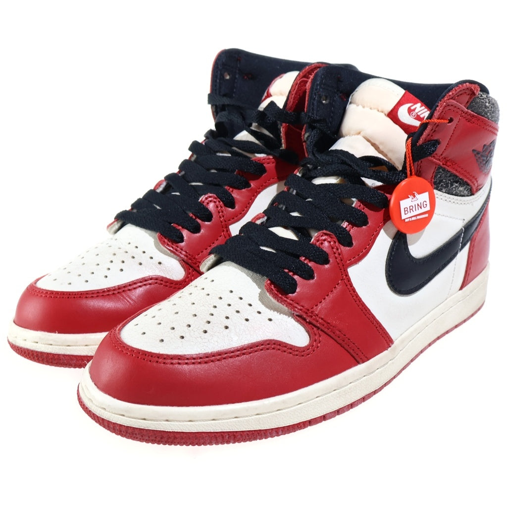 NIKE(ナイキ) AIR JORDAN 1 HIGH OG LOST FOUND CHICAGO DZ5485-612 エアジョーダン1 ロスト ファウンド シカゴ ハイカットスニーカー レッド/ホワイト US8/26cm