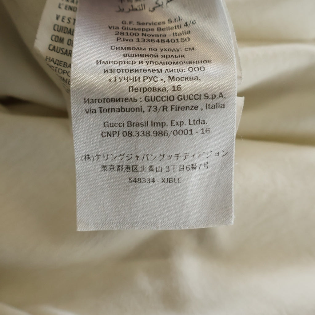 GUCCI(グッチ) 20SS Club Multi Tee ロゴ 刺繍 ラケット 半袖 Tシャツ カットソー ホワイト