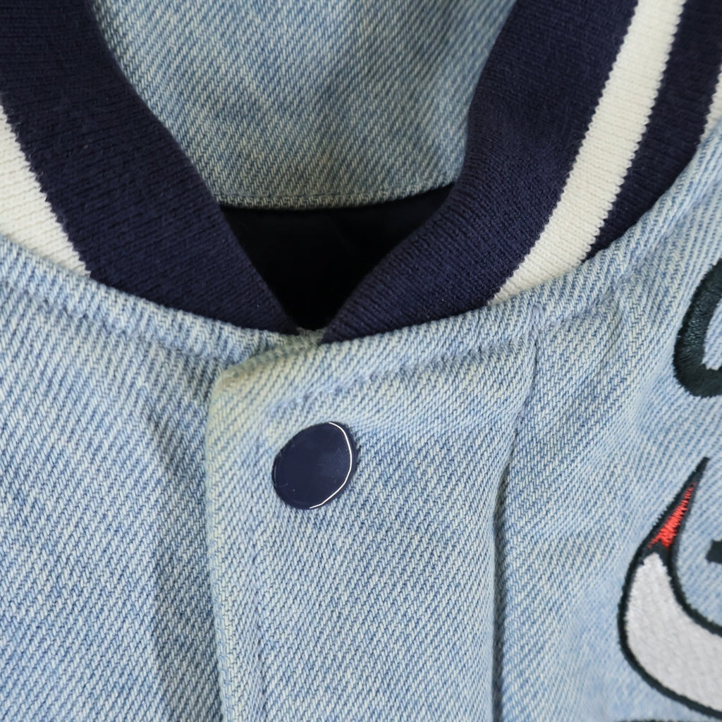 SUPREME(シュプリーム) 18SS ×NIKE NBA Denim Warm-Up Jacket ナイキ デニム ウォームアップ ジャケット スタジャン ブルゾン インディゴ AO3632-440