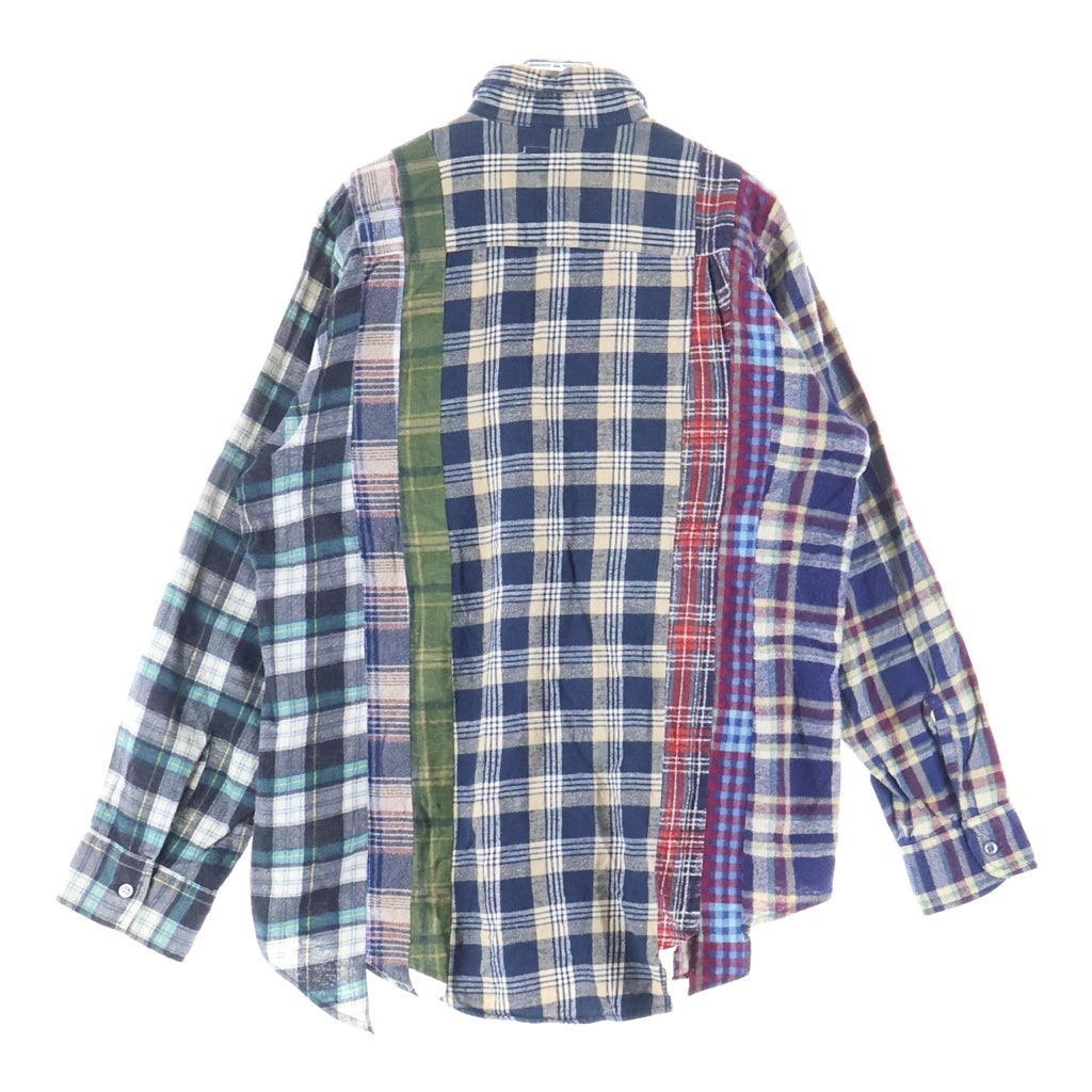 Rebuild by needles(リビルドバイニードルス) Flannel Shirt 再構築 長袖フランネルシャツ マルチ