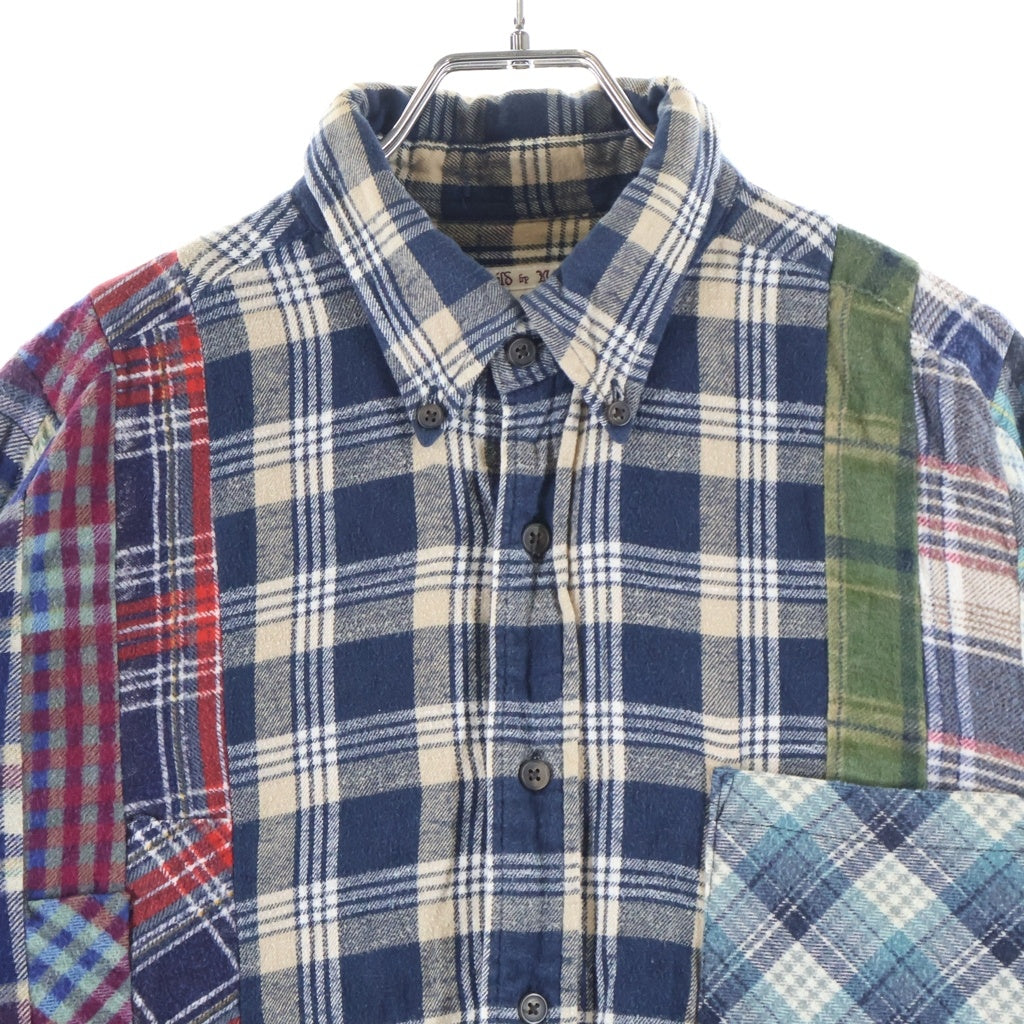 Rebuild by needles(リビルドバイニードルス) Flannel Shirt 再構築 長袖フランネルシャツ マルチ