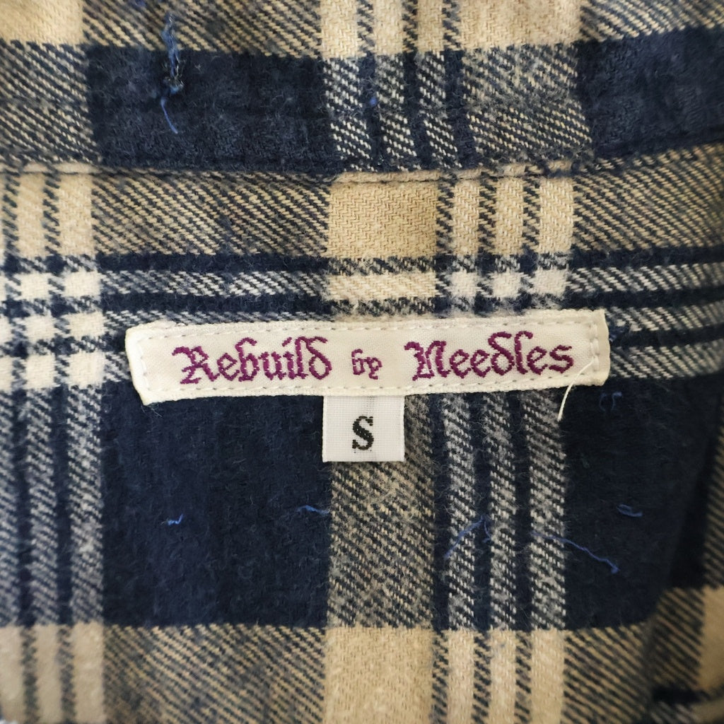 Rebuild by needles(リビルドバイニードルス) Flannel Shirt 再構築 長袖フランネルシャツ マルチ
