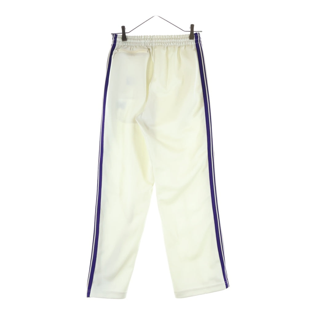 Needles(ニードルス) POLY SMOOTH TRACK PANT ポリースムース サイドライン ジャージ トラックパンツ ホワイト/パープル MR286