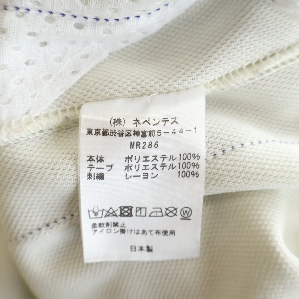 Needles(ニードルス) POLY SMOOTH TRACK PANT ポリースムース サイドライン ジャージ トラックパンツ ホワイト/パープル MR286