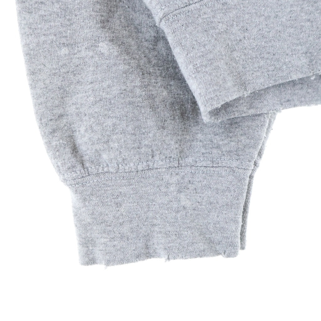 Needles(ニードルス) ×Sasquatchfabrix Savage Sweat Peace Loving Nation ×サスクワァッチファブリックス フロントプリントクルーネックスウェットシャツ グレー 24SS-CSL-070