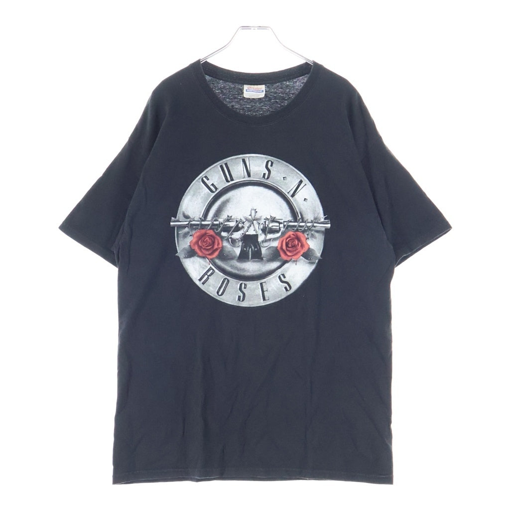 VINTAGE(ヴィンテージ) 00s GUNS N' ROSES LOGO T-Shirt ガンズアンドローゼズ フロントロゴプリント半袖Tシャツ カットソー ブラック