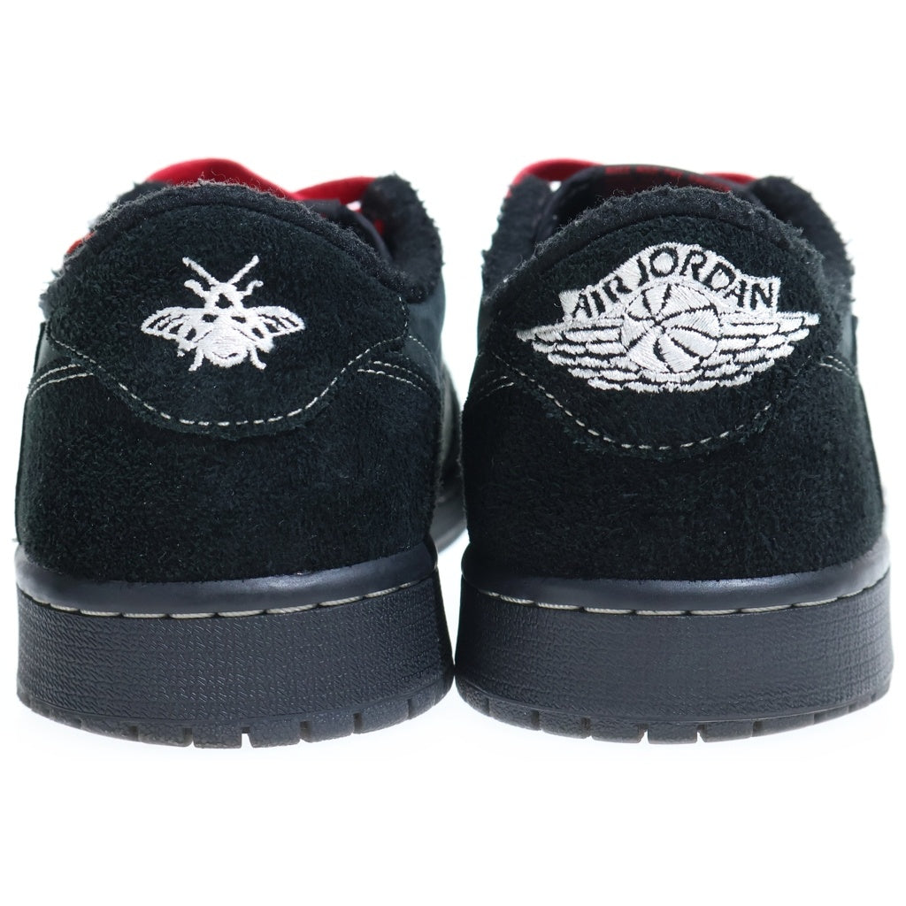 NIKE(ナイキ) ×TRAVIS SCOTT AIR JORDAN 1 LOW OG SP BLACK PHANTOM トラヴィススコット エアジョーダン ブラックファントム ローカットスニーカー ブラック US10.5/28.5cm DM7866-001