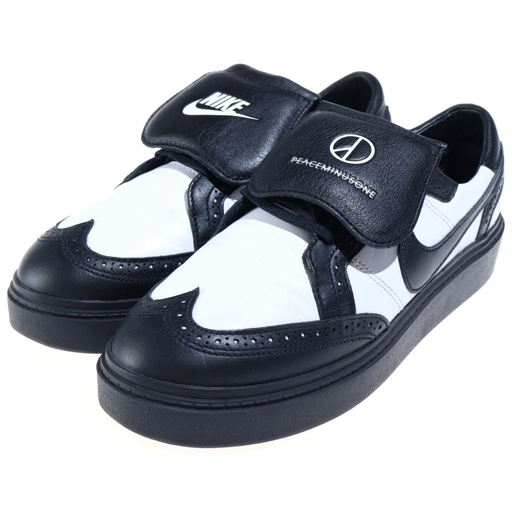 NIKE(ナイキ) ×PEACEMINUSONE KWONDO1 ピースマイナスワン レザーローカットスニーカー ブラック/ホワイト US11/29cm DH2482-101