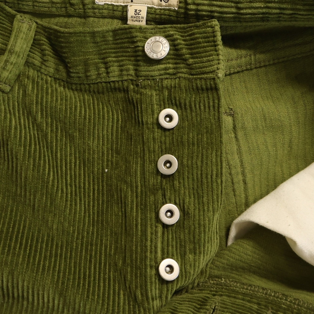 STUSSY(ステューシー) Corduroy Big OL Pant コーデュロイ ビッグオル パンツ グリーン 116509