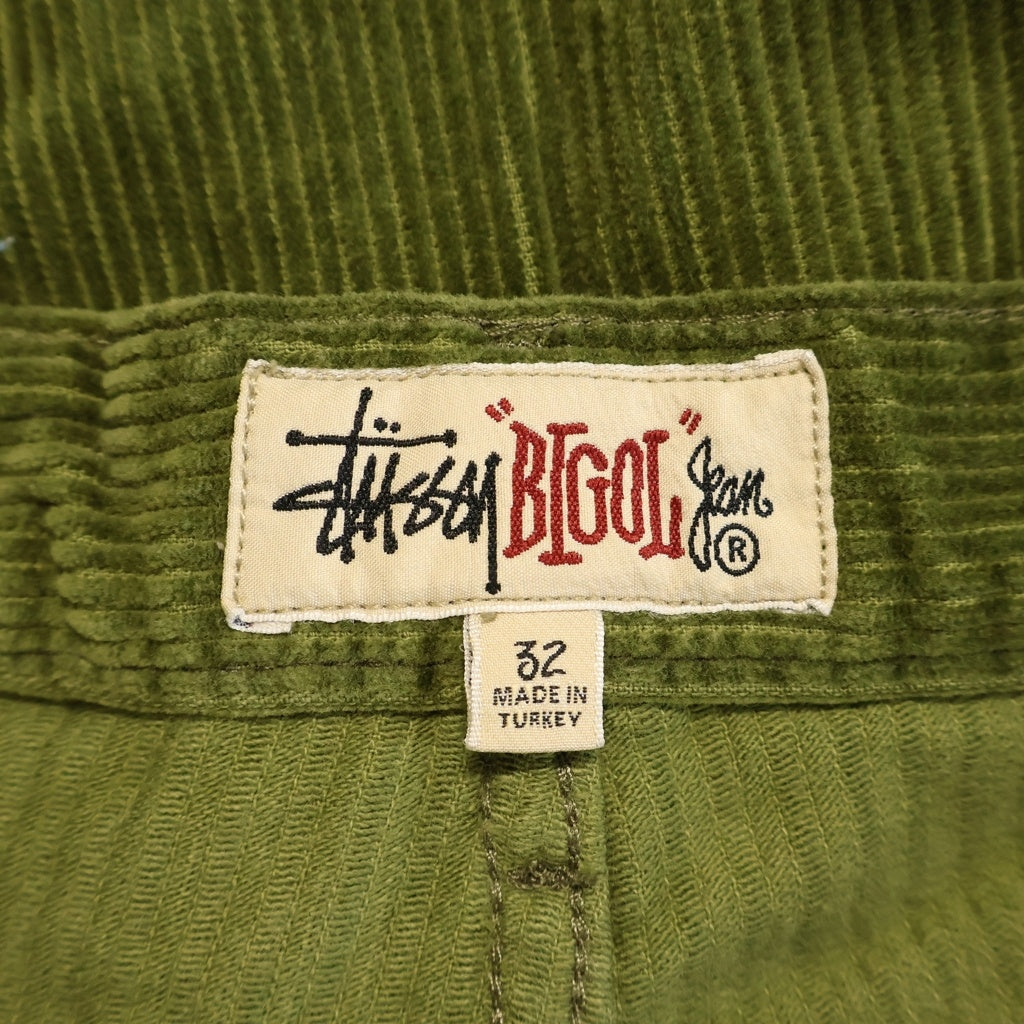 STUSSY(ステューシー) Corduroy Big OL Pant コーデュロイ ビッグオル パンツ グリーン 116509