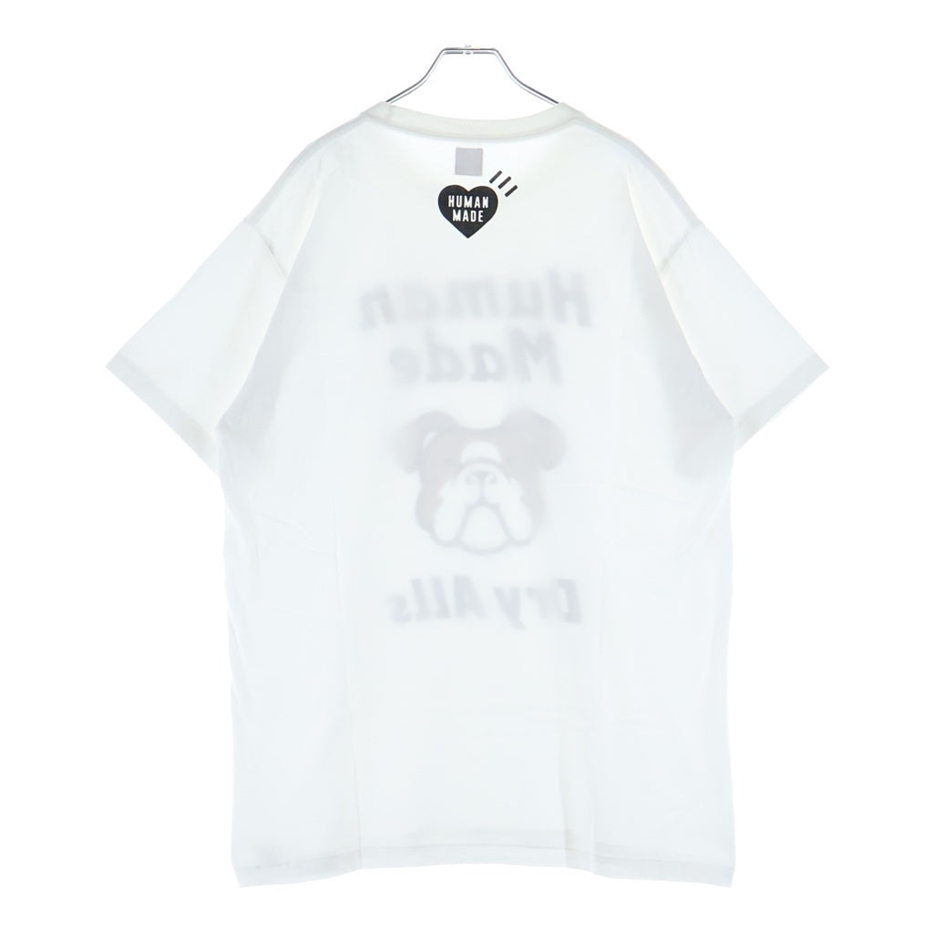 HUMAN MADE(ヒューマンメイド) ブルドッグ プリント 半袖カットソー Tシャツ ホワイト