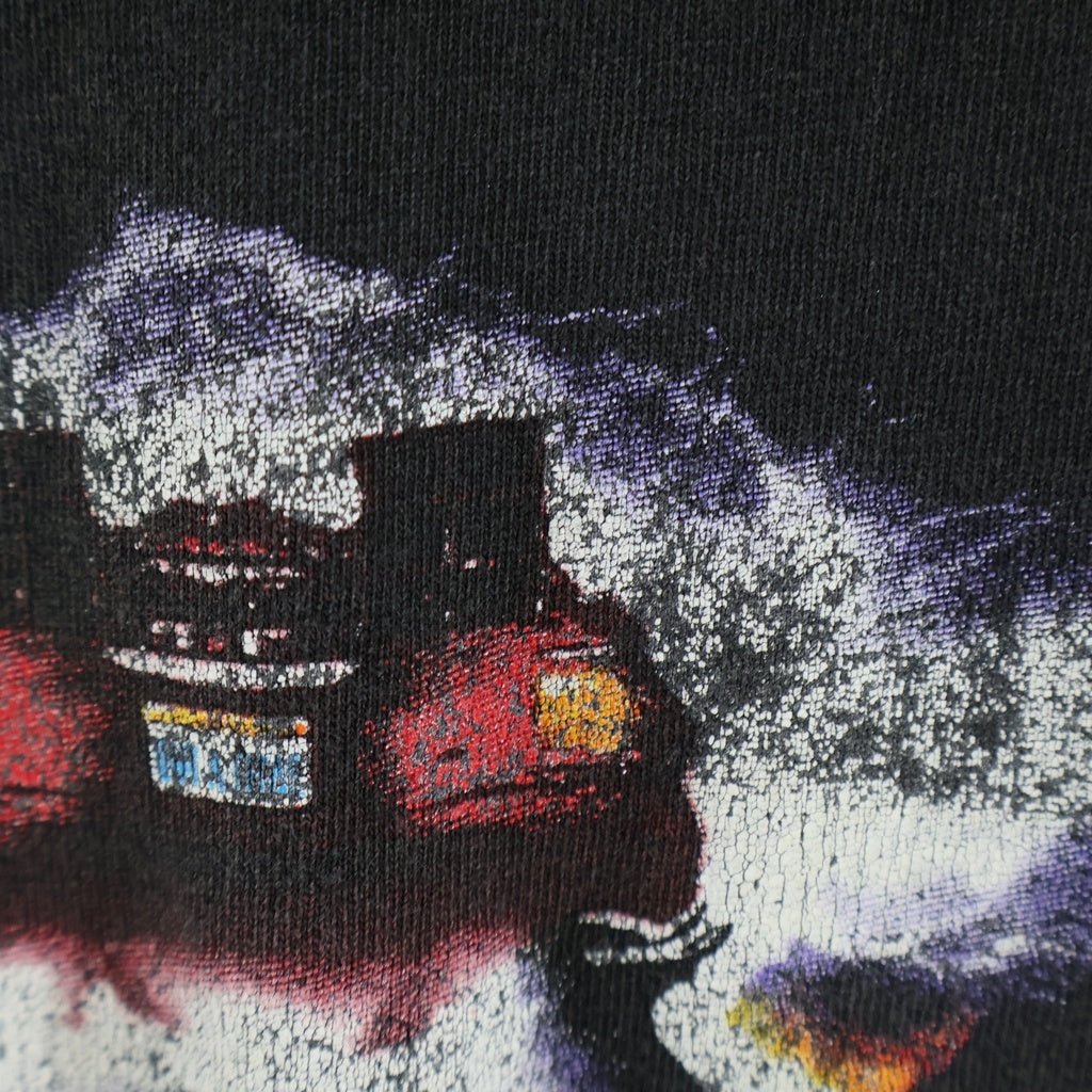 VINTAGE(ヴィンテージ) 90S バック トゥ ザ フューチャー ユニバーサルスタジオ デロリアン プリント 半袖 Tシャツ カットソー ブラック
