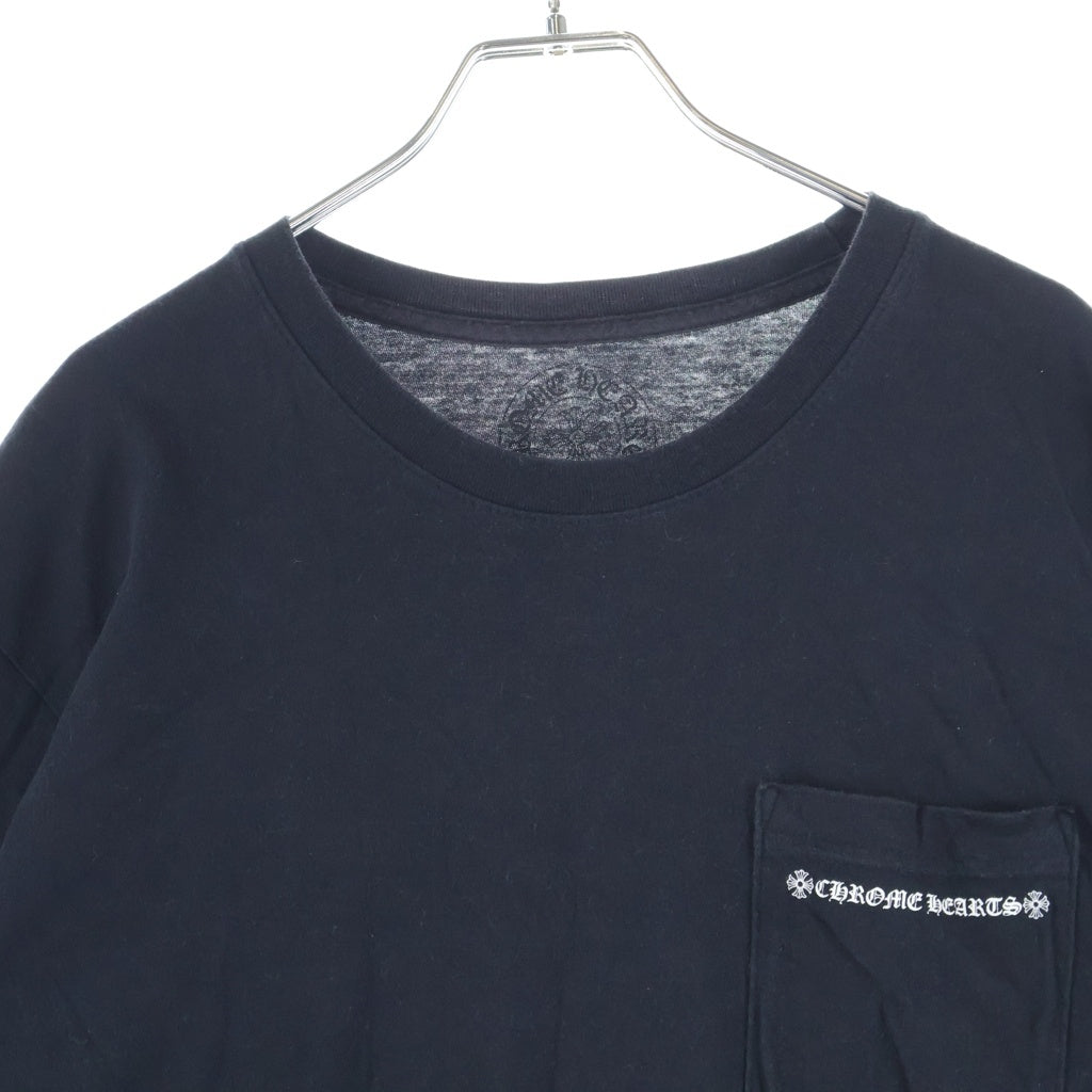 CHROME HEARTS(クロムハーツ) Cemetery Cross Tire Track Tee セメタリークロスタイヤトラック 半袖 クルーネック Tシャツ ブラック