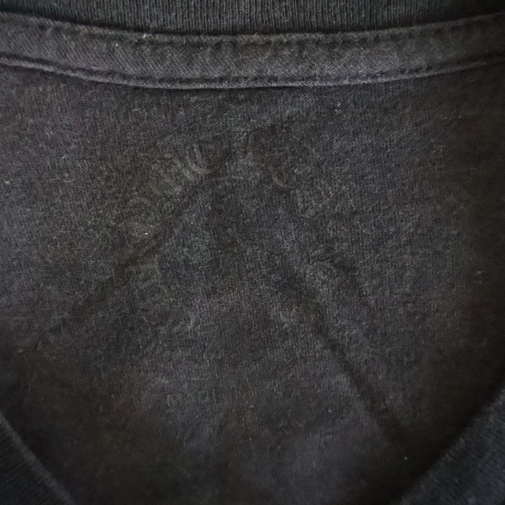 CHROME HEARTS(クロムハーツ) Cemetery Cross Tire Track Tee セメタリークロスタイヤトラック 半袖 クルーネック Tシャツ ブラック
