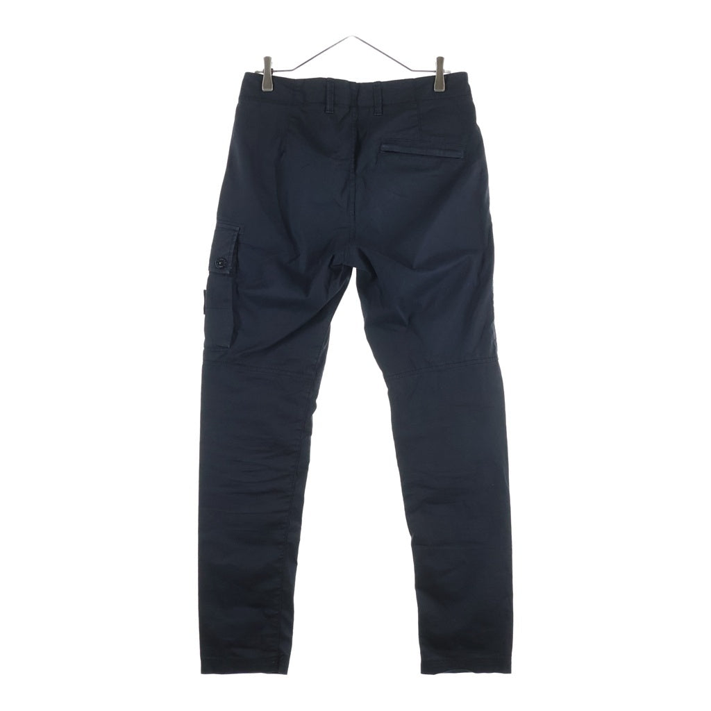 STONE ISLAND(ストーンアイランド) Single Pocket Gabardine Cargo Pant シングルポケット ギャバジン カーゴパンツ ブラック 771531410