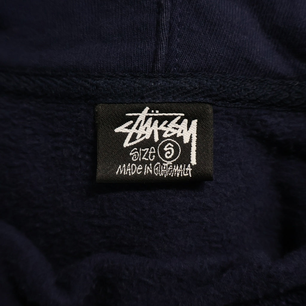 STUSSY(ステューシー) Surf Skate Skull Hoodie ロゴ スカル プリント フーデット スウェット シャツ パーカー ネイビー