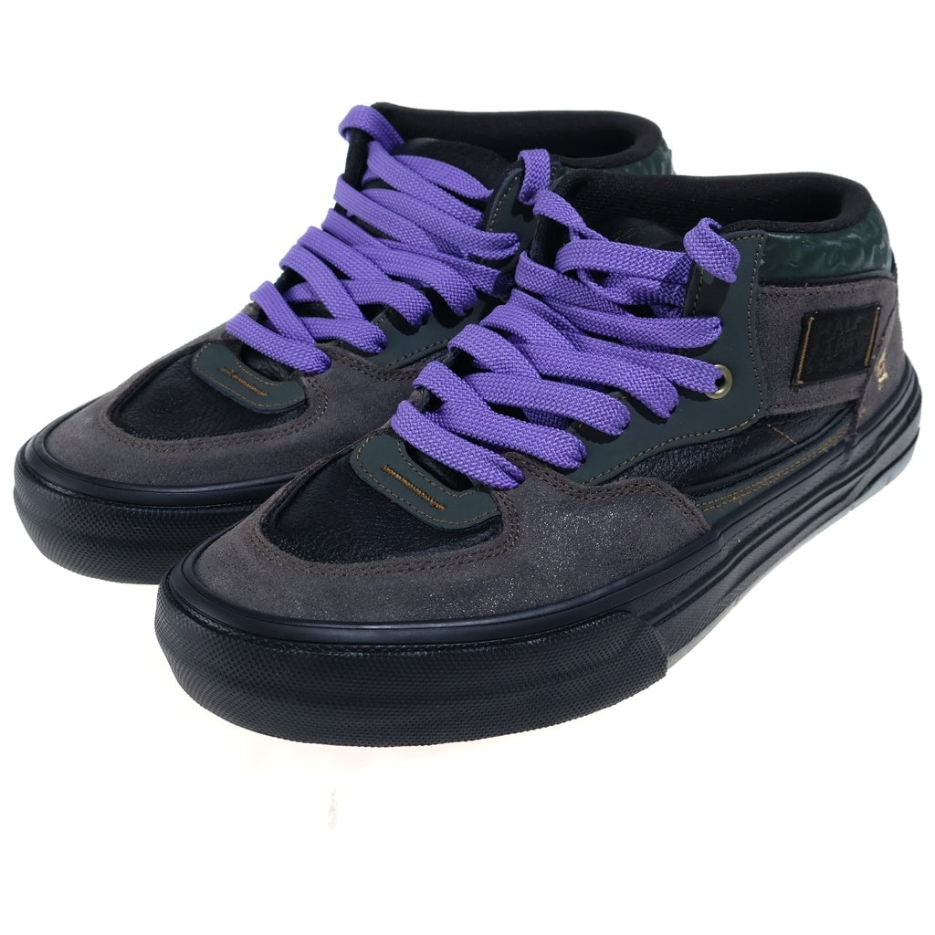 VANS(ヴァンズ) ×Evisen Skateboards Skate Half Cab Wafflecup ×エビセンスケートブランド スケート ハーフキャブ ワッフルカップ ミドルカットスニーカー ブラック VN000D9ZEAQ