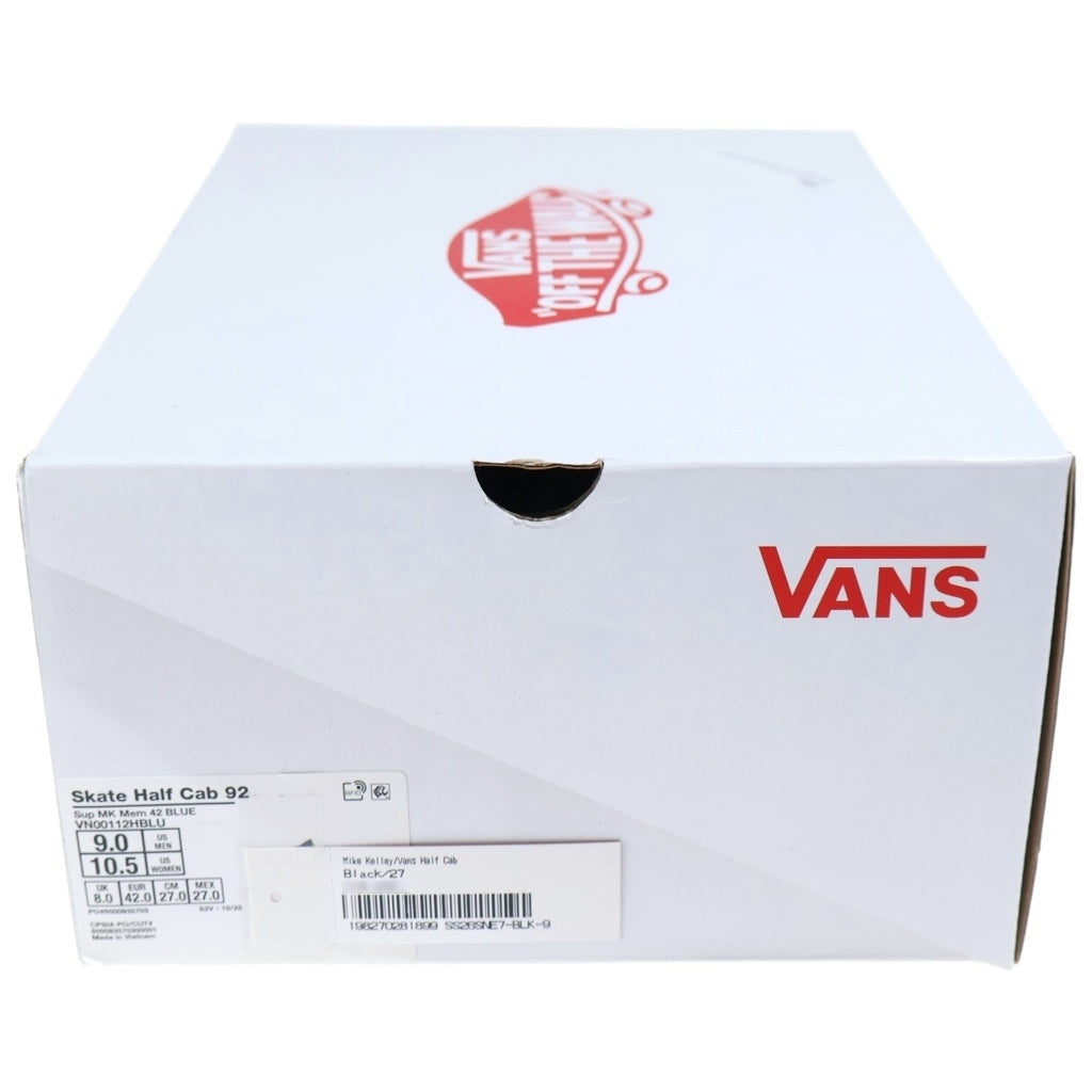 VANS(ヴァンズ) 26SS ×Supreme×Mike Kelley Half Cab ×シュプリーム×マイク・ケリー ハーフキャブ ミドルカットスニーカー ブラック VN00112HBLU