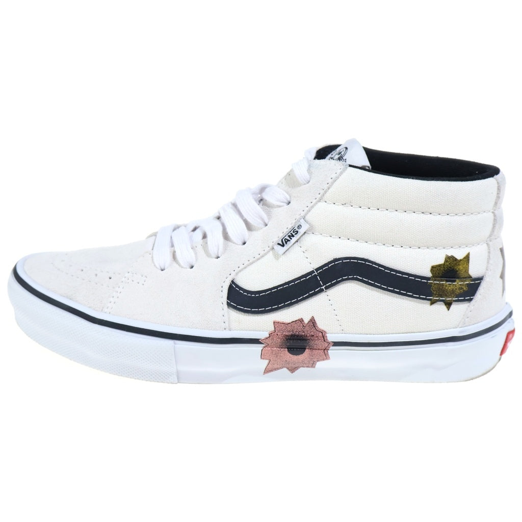 VANS(ヴァンズ) 25SS ×Supreme×Nate Lowman Grosso Mid ×シュプリーム×ネイトロウマン グロッソ ミッド ミドルカットスニーカー ホワイト VN0A5KS1CRM