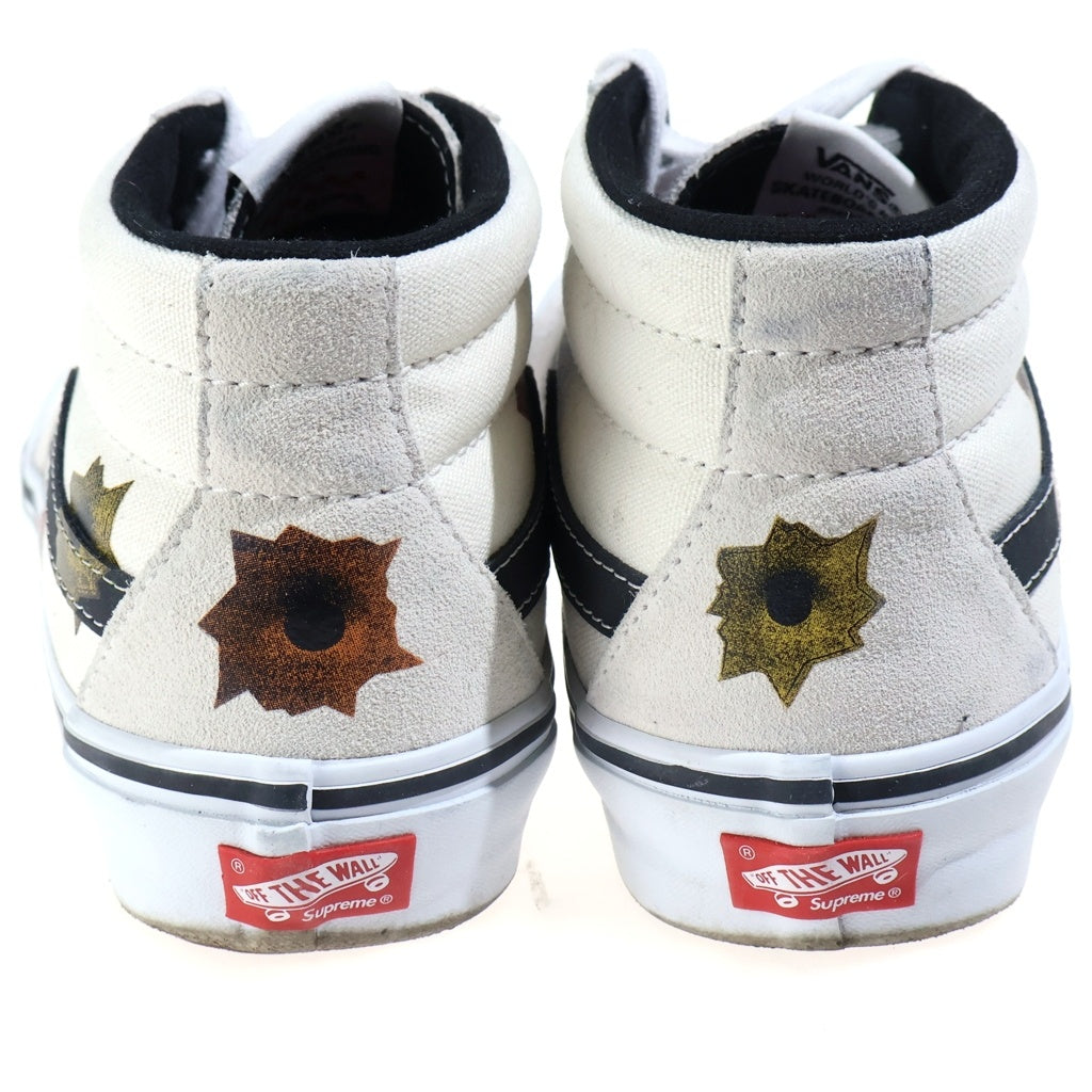 VANS(ヴァンズ) 25SS ×Supreme×Nate Lowman Grosso Mid ×シュプリーム×ネイトロウマン グロッソ ミッド ミドルカットスニーカー ホワイト VN0A5KS1CRM