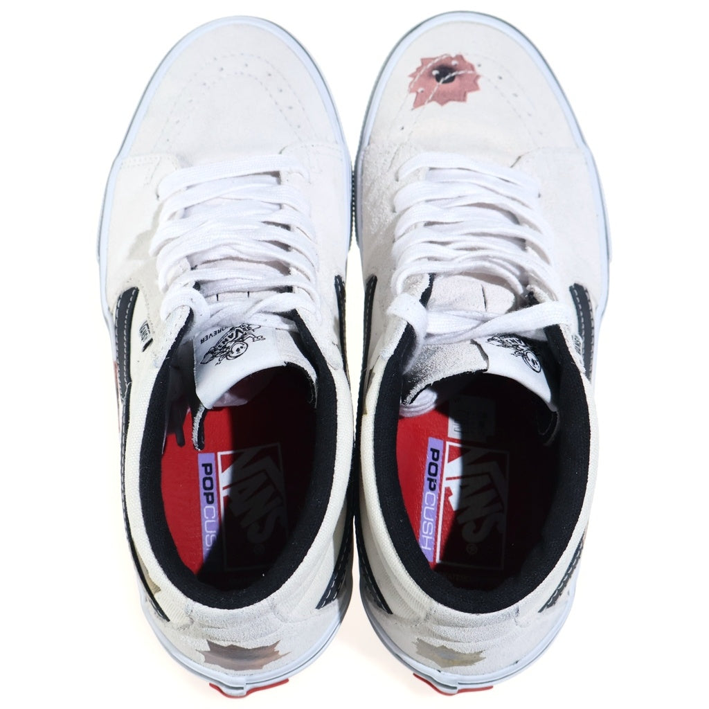 VANS(ヴァンズ) 25SS ×Supreme×Nate Lowman Grosso Mid ×シュプリーム×ネイトロウマン グロッソ ミッド ミドルカットスニーカー ホワイト VN0A5KS1CRM