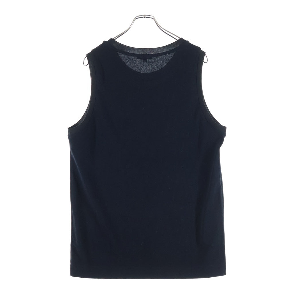 BALMAIN(バルマン) logo-embroidered tank top ロゴエンブロイダリー タンクトップ ブラック BWD041850