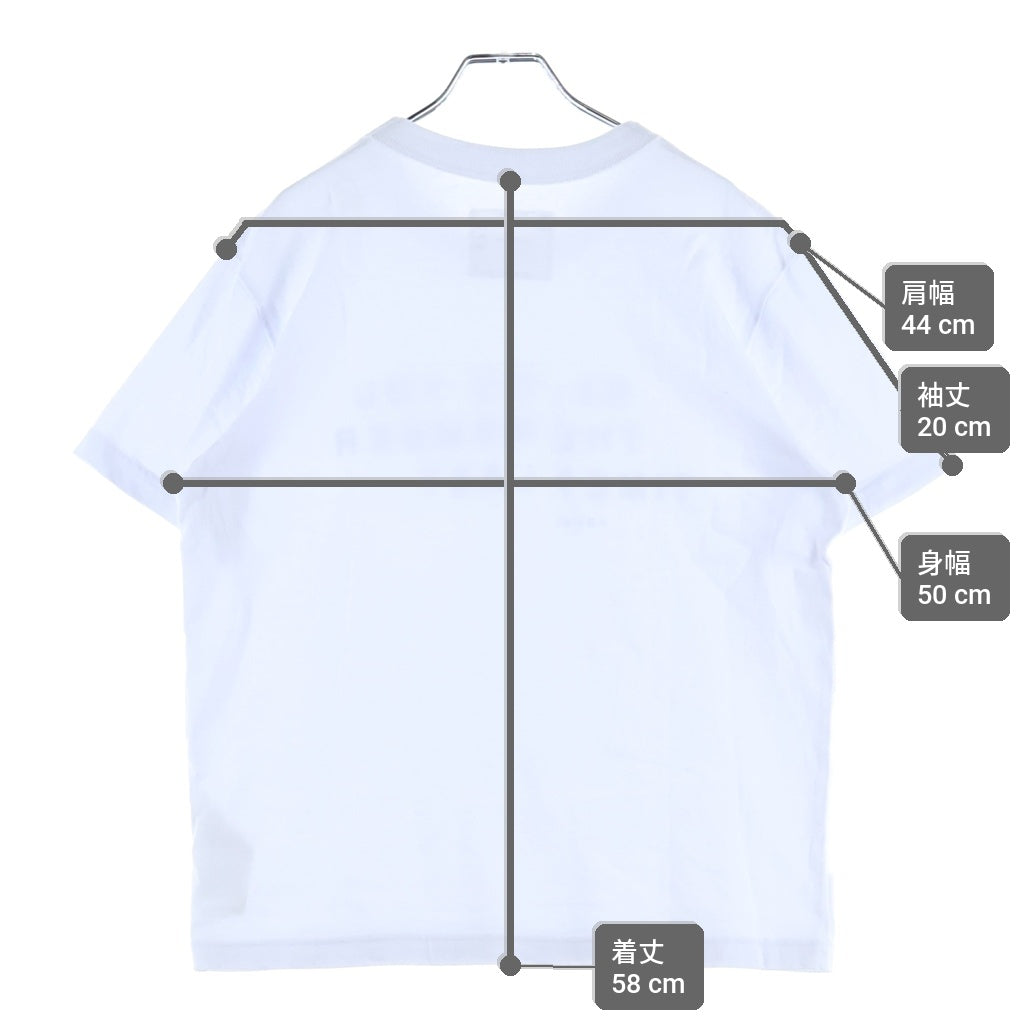 Sacai(サカイ) 25SS Flock Print T-Shirt フロッキープリント フロックスローガン 半袖 Tシャツ カットソー ホワイト 25-0977S