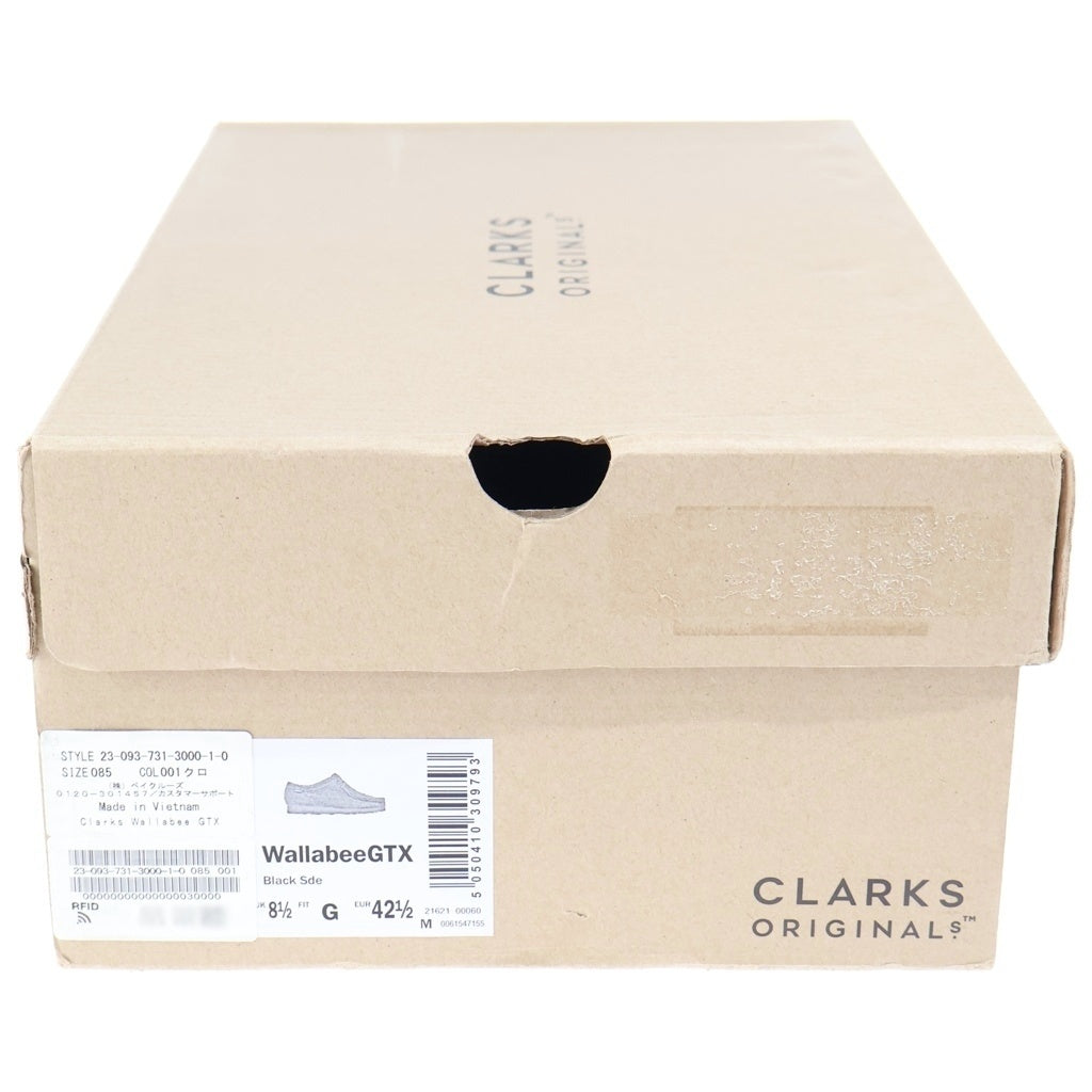 Clarks(クラークス) Wallabee GTX ワラビー ゴアテックス スエード ブーツ シューズ ブラック 261494497085