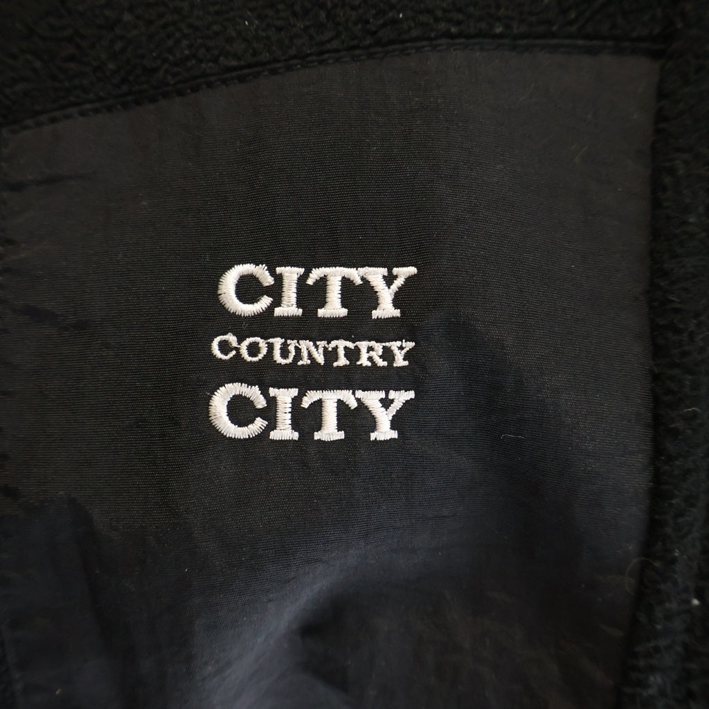 OLD PARK(オールドパーク) COUNTRY CITY フリース 再構築 MA-1 フライト ジャケット ブラック
