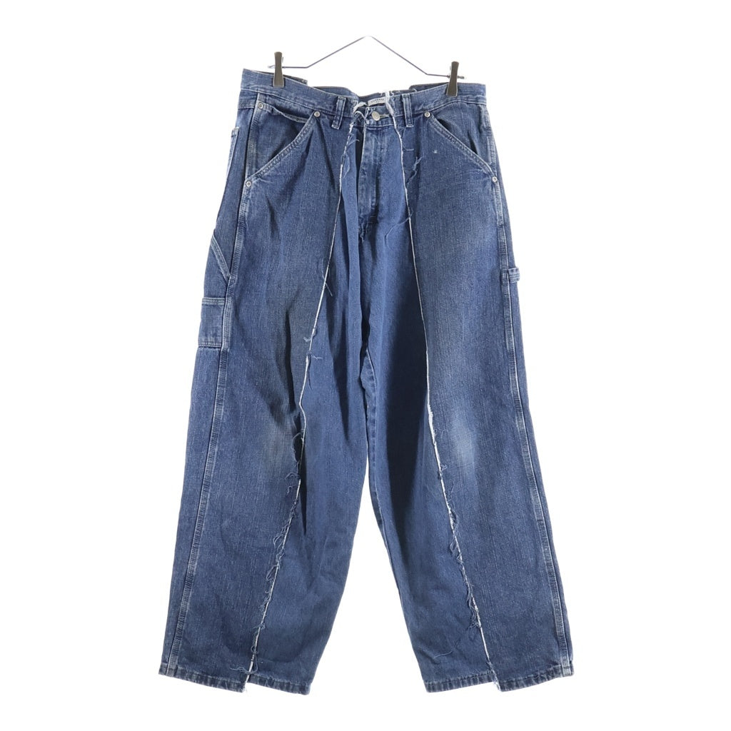 NO BRAND(ノーブランド) OLD PARK オールド パーク 再構築 ワイド ペインター デニム パンツ インディゴ