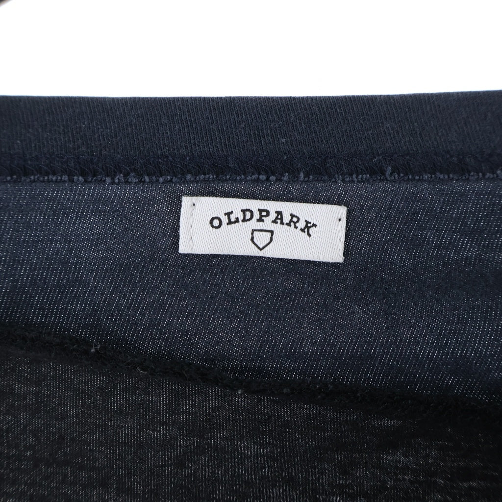 OLD PARK(オールドパーク) ×NIKE 再構築 ロゴ プリント 長袖 Tシャツ カットソー ブラック