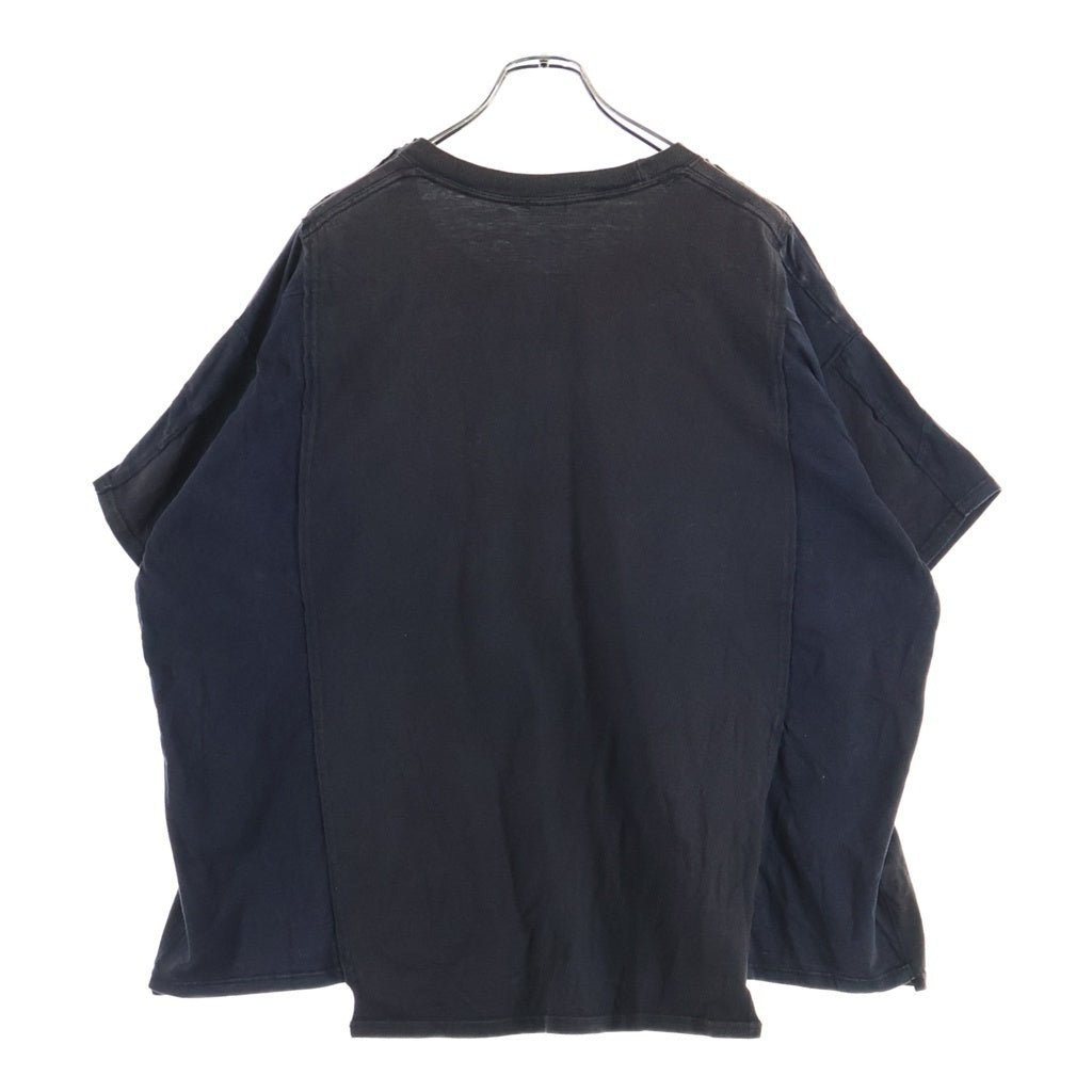 OLD PARK(オールドパーク) デヴィッド ボウイ 再構築 グラフィック プリント 半袖 Tシャツ カットソー ブラック