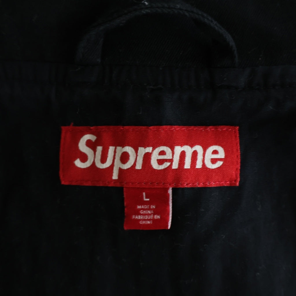 SUPREME(シュプリーム) 26SS Harrington Jacket ハリトンジャケット ロゴ エンブロイド ジップ アップ ジャケット ブラック