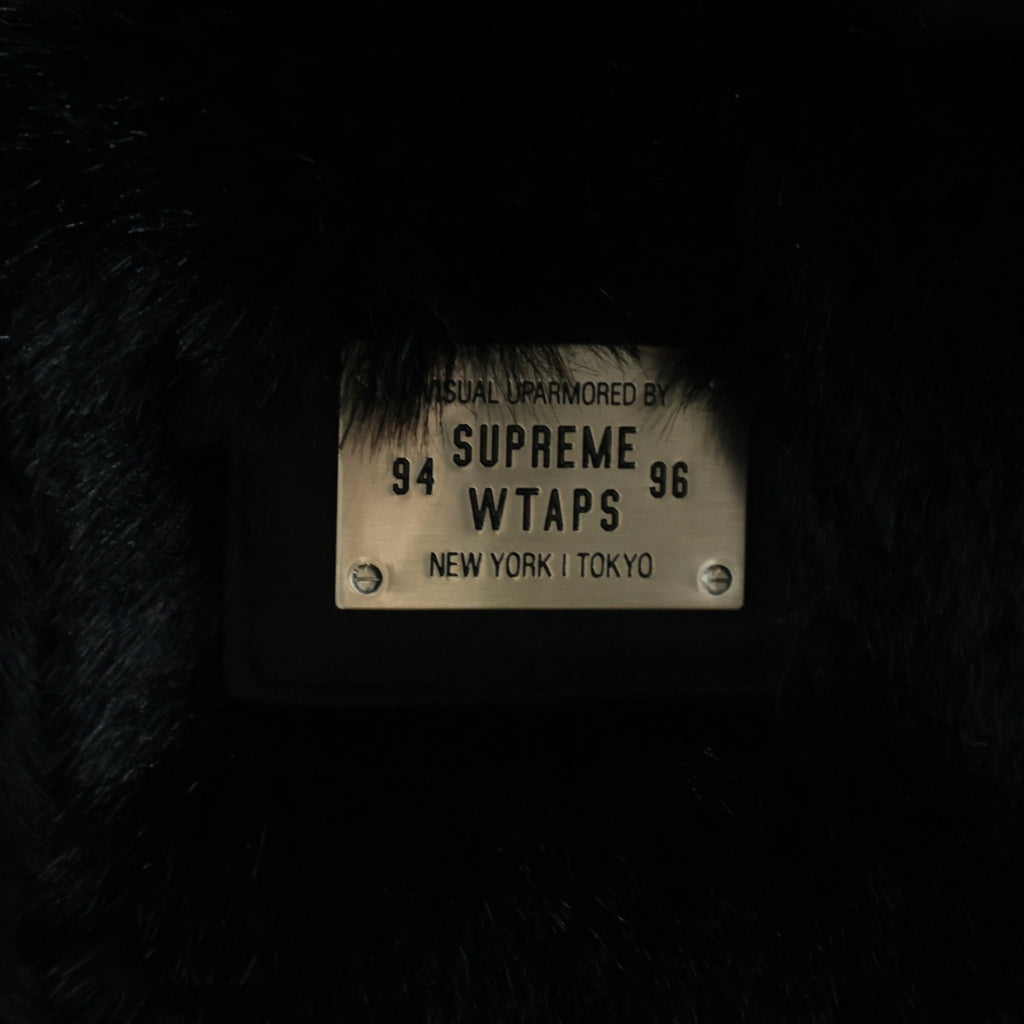 SUPREME(シュプリーム) 21AW×WTAPS Faux Fur Hooded Jacket フェイク ファー フーデット ジャケット ブラック