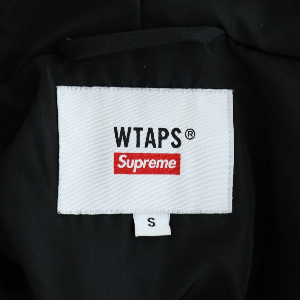 SUPREME(シュプリーム) 21AW×WTAPS Faux Fur Hooded Jacket フェイク ファー フーデット ジャケット ブラック