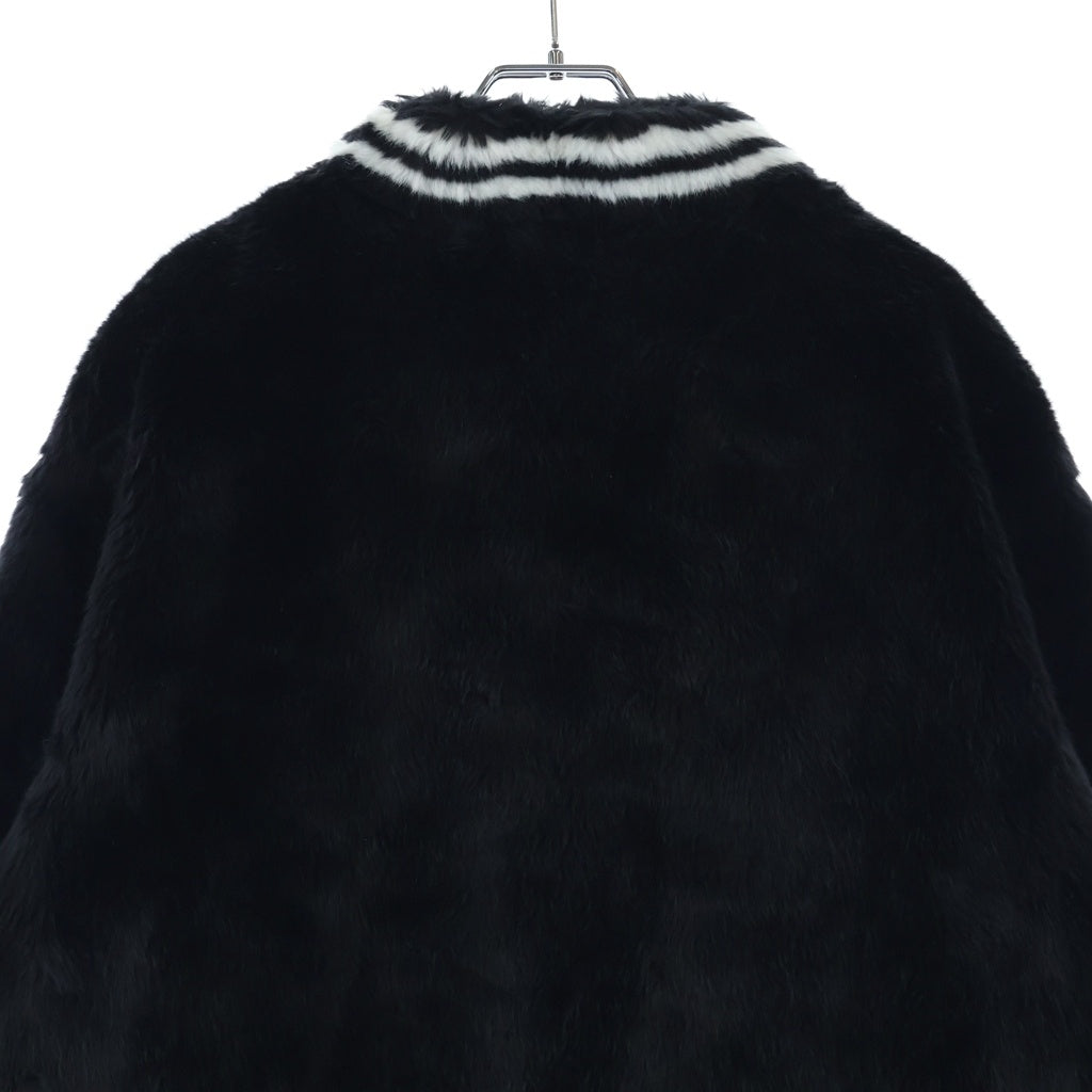 SUPREME(シュプリーム) 20SS Faux Fur Varsity Jacket ロゴフェイクファーヴァーシティジャケット ブラック