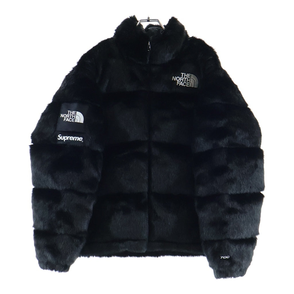 SUPREME(シュプリーム) Faux Fur Nuptse Jacket ザノースフェイス ヌプシ ダウンジャケット ブラック NF0A55VT
