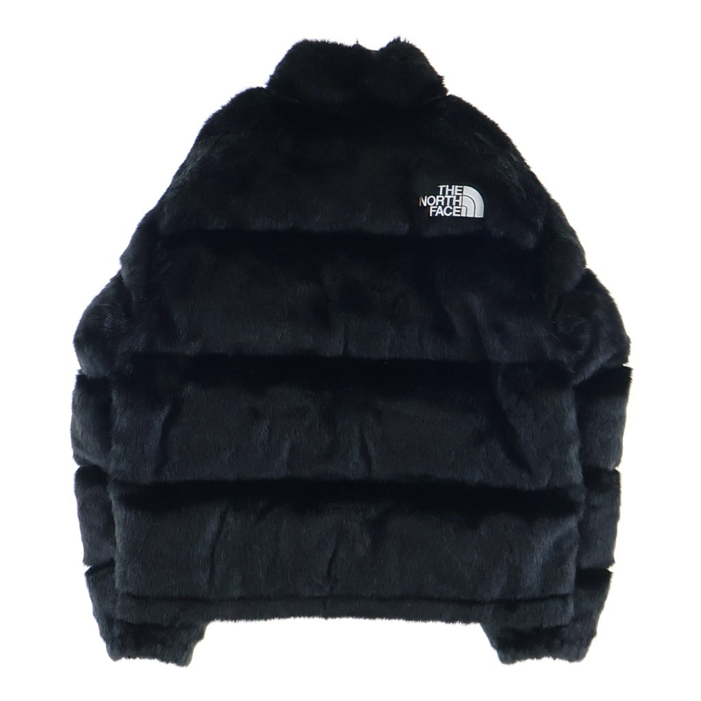 SUPREME(シュプリーム) Faux Fur Nuptse Jacket ザノースフェイス ヌプシ ダウンジャケット ブラック NF0A55VT