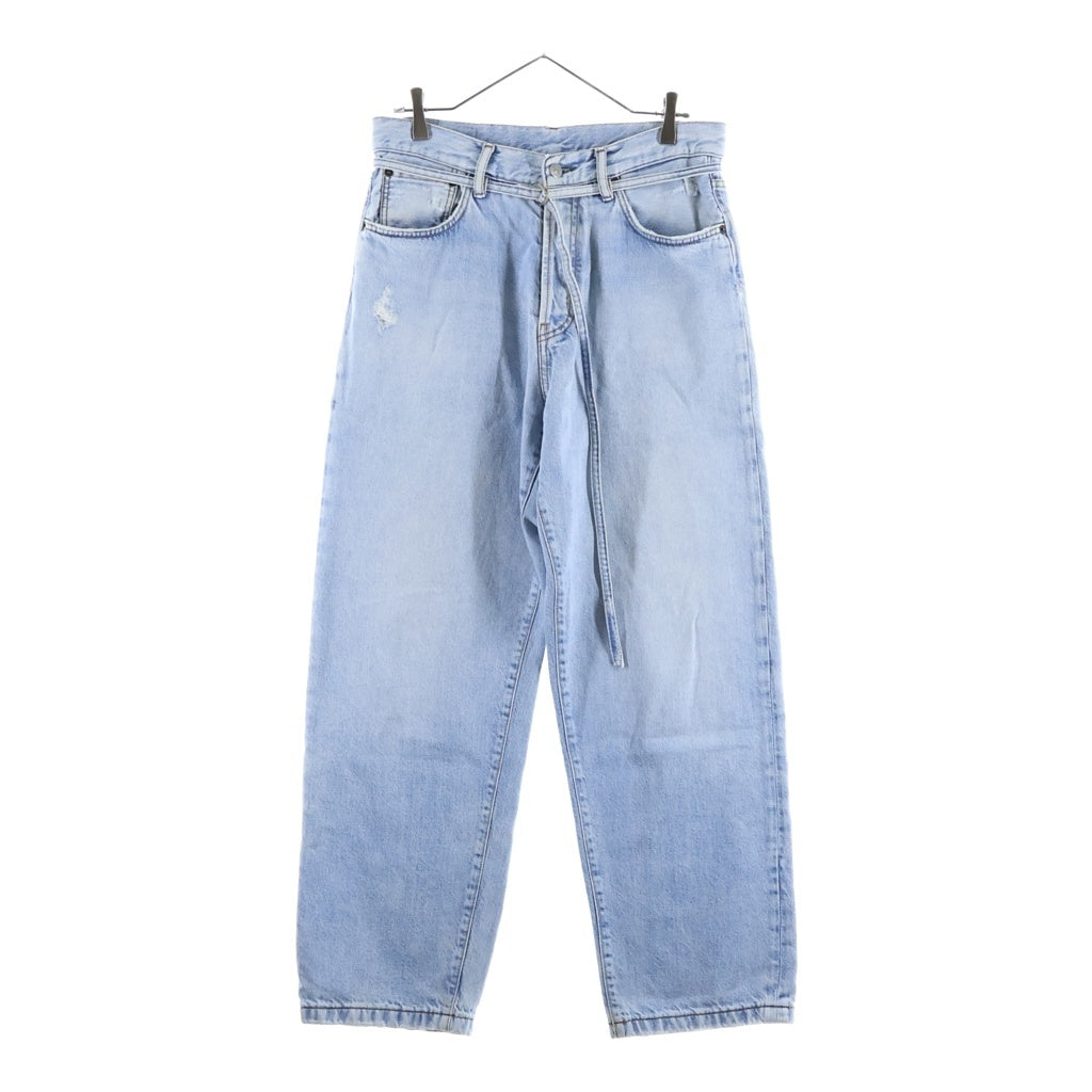 ACNE STUDIOS Bla Konst(アクネストゥディオズ ブロコンスト) ボタンフライ ルーズフィット ストレートジーンズ デニムパンツ インディゴ C00039
