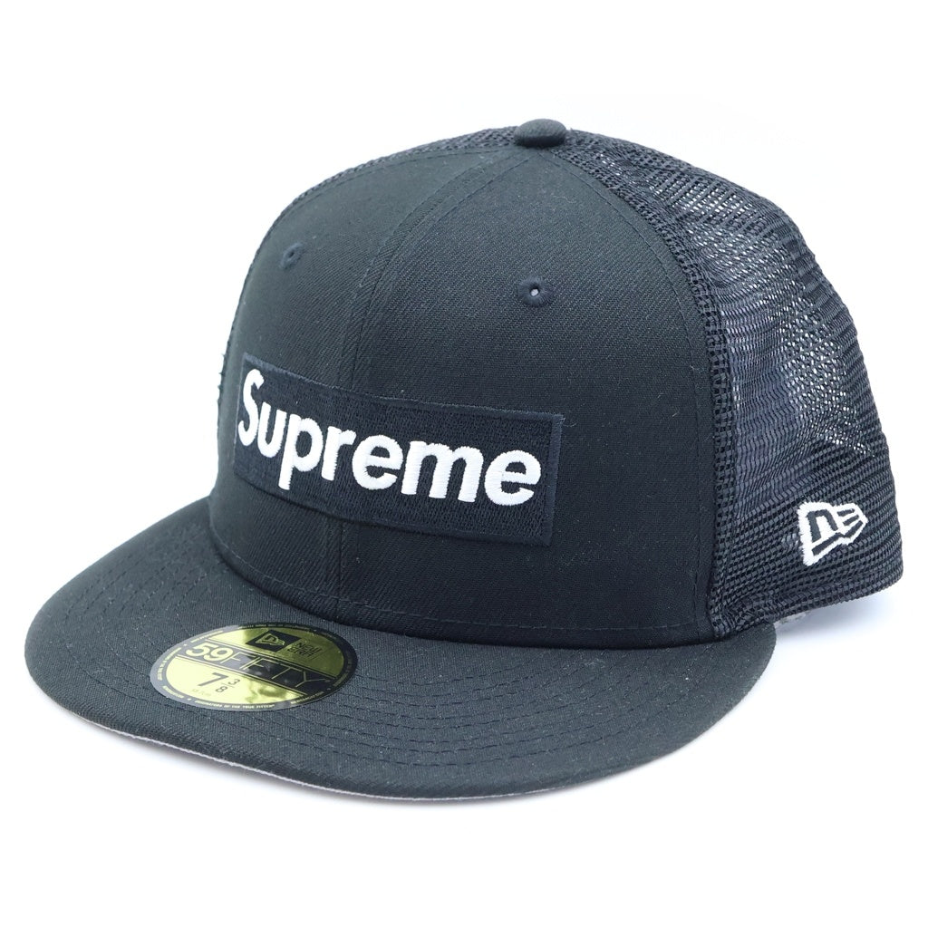 SUPREME(シュプリーム) 23SS ×NEW ERA BOX Logo Mesh Back Cap ボックス ロゴ メッシュ キャップ 帽子 ブラック