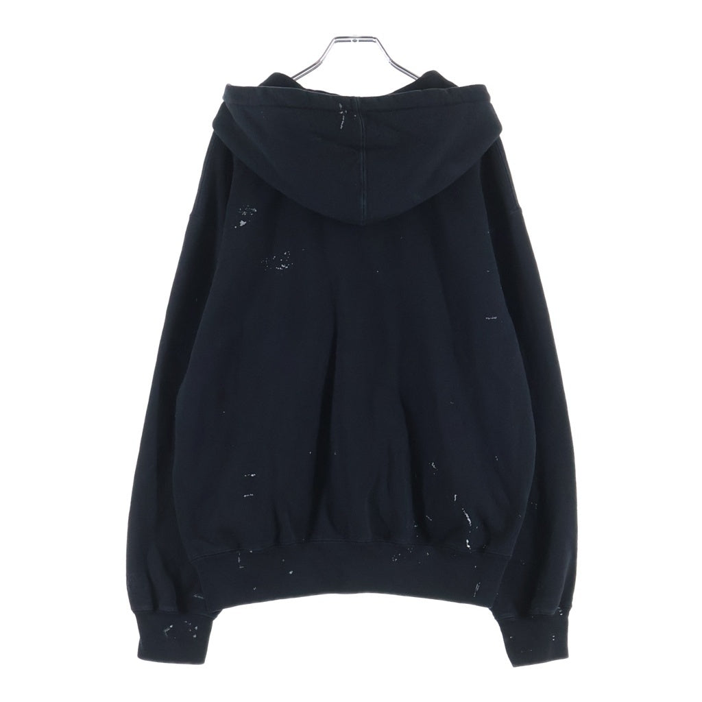 SUPREME(シュプリーム) ×MM6 Box Logo Zip Up Hooded Sweatshirt ×メゾンマルジェラ ボックスロゴ ジップアップ フーデッドスウェットシャツ ブラック