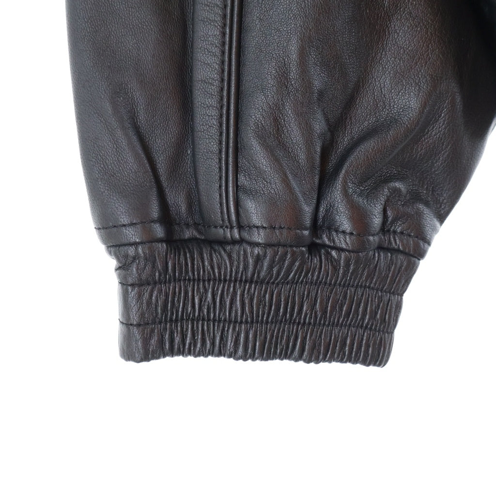 SUPREME(シュプリーム) 25SS ×UMBRO Leather Track Jacket レザー トラック ジップ アップ ジャケット ブラック