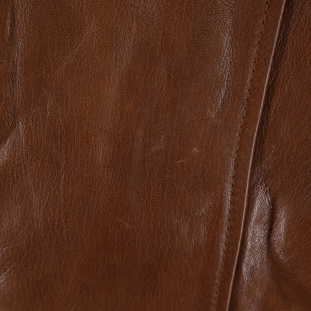 SCHOTT(ショット) LEATHER PADDED RIDERS JACKET ゴートスキン ジップ アップ レザー ライダース ジャケット ブラウン 3151036