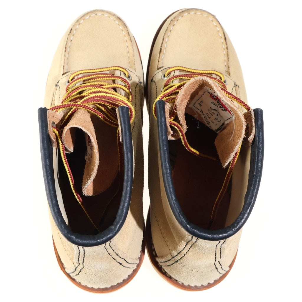 RED WING(レッド ウイング) IRISH SETTER MOC-TOE アイリッシュセッター モックトゥ スエード レザー ブーツ ベージュ レディース US5/23cm 8173