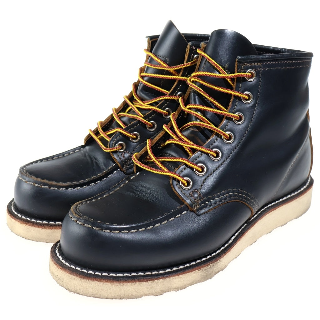 RED WING(レッド ウイング) 復刻 犬タグ IRISH SETTER MOC-TOE アイリッシュセッター モックトゥ ブラック レディース US5/23cm 9874