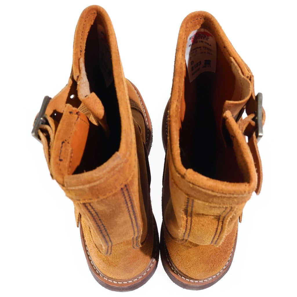 RED WING(レッド ウイング) IRONSMITH アイアンスミス スエード レザー エンジニア ワーク ブーツ ブラウン レディース US7/25cm 8123